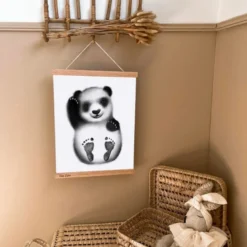 Coffret kit empreintes - affiche panda