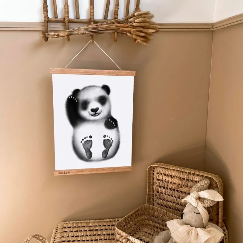 Coffret kit empreintes - affiche panda