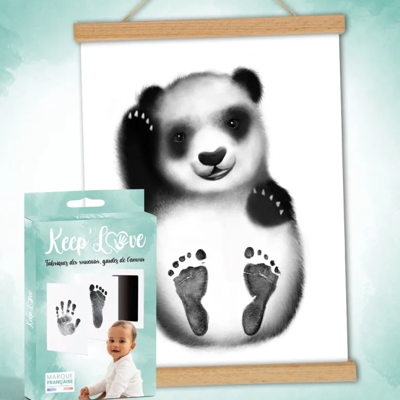 Coffret kit empreintes - affiche panda