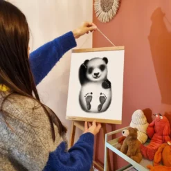 Coffret kit empreintes - affiche panda