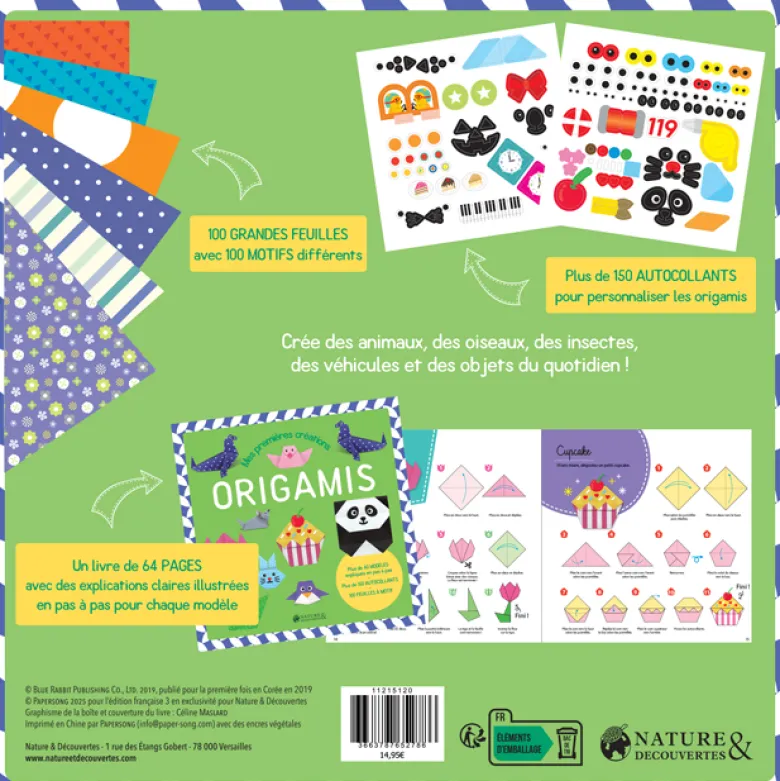 Coffret Mes premières créations origamis En exclusivité