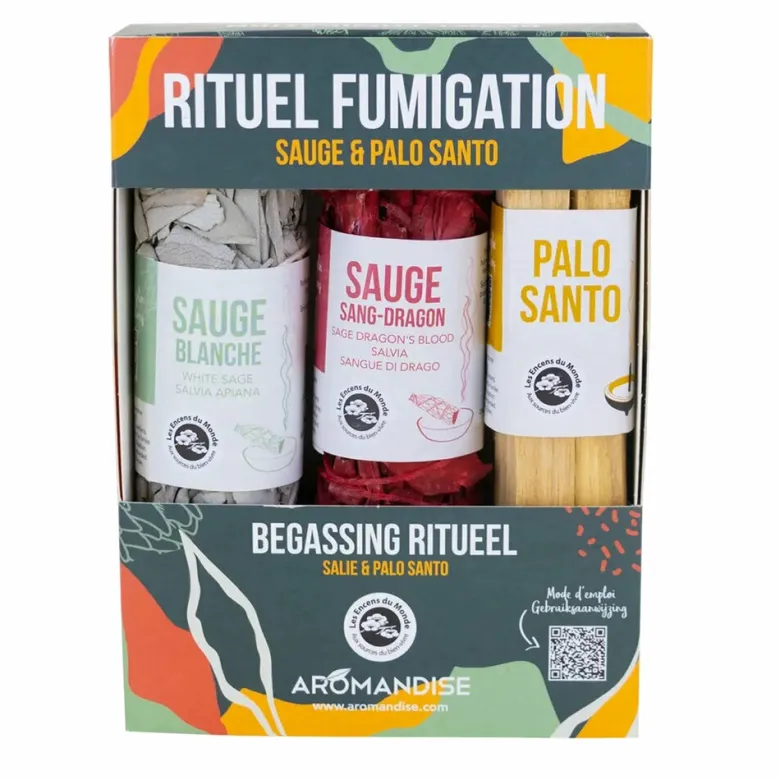 Coffret mon rituel fumigation - sauge et palo alto