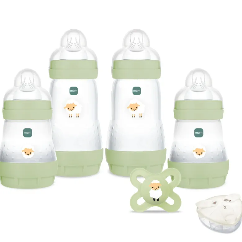 Coffret naissance nature (4 biberons+1 sucette+1 boîte doseuse)