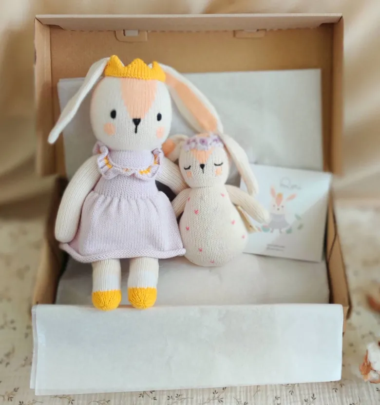 Coffret naissance équitable - lapin