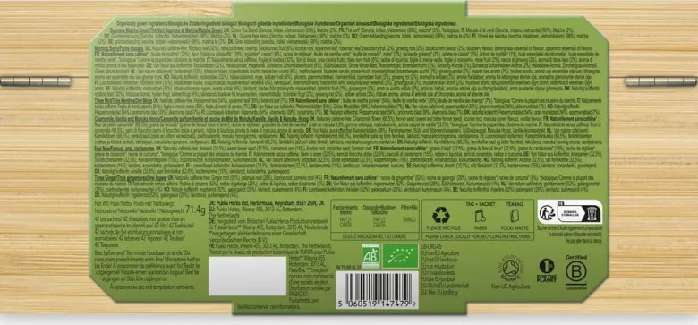 Coffret Pukka bambou 42 thé infusion