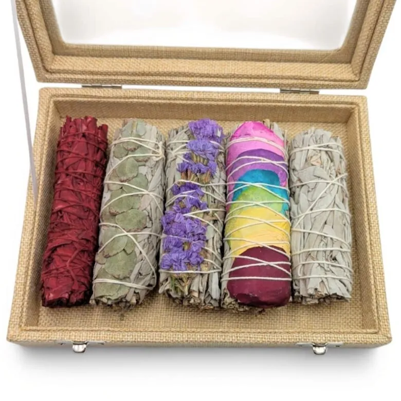 Coffret purification 5 batons de sauge naturelle