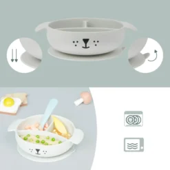 Coffret repas 4 pièces learn'isy chien Bleu