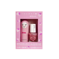 Coffret rose baume et vernis - fraise