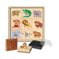 Coffret tampons - animaux de la savane