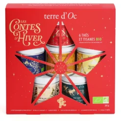 Coffret 6 thés de Noël bio