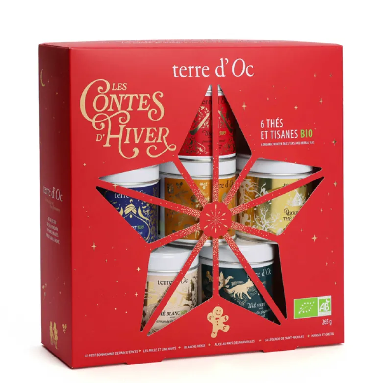 Coffret 6 thés de Noël bio