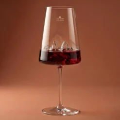 Coffret verre à vin topographic tre cime di lavaredo
