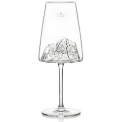 Coffret verre à vin topographic mont blanc