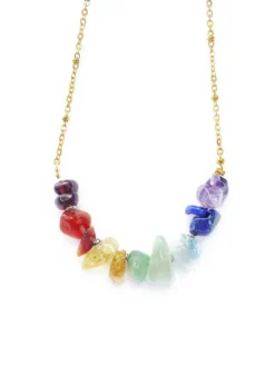 Collier boho 7 chakras