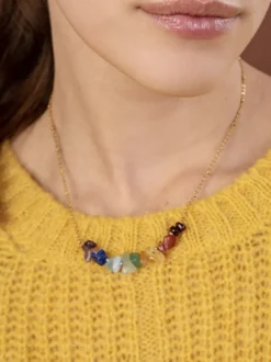 Collier boho 7 chakras