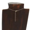 Collier breloques Soleil artisanal en acier inoxydable doré et perles de verre