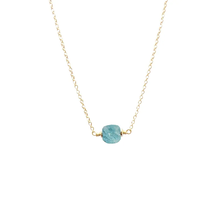 Collier court amazonite - berlingot