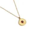 Collier du zodiaque acier doré et strass en verre collection Aura Bélier