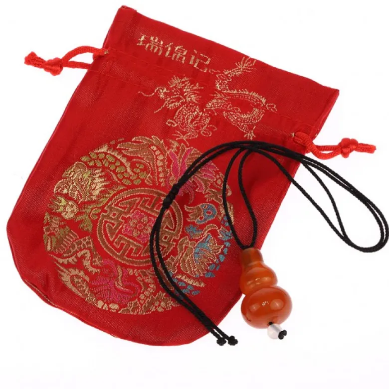 Collier feng shui gourde wu lou