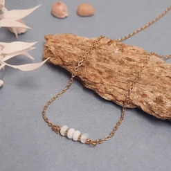 Collier fin mini rêve mariage blanc