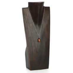 Collier goutte d'ambre argent