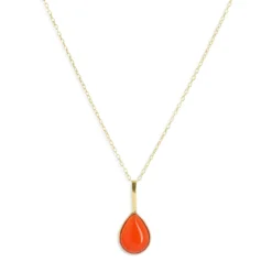 Collier Juillet Cornaline