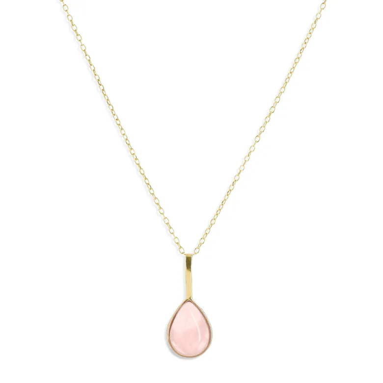 Collier Juin quartz rose