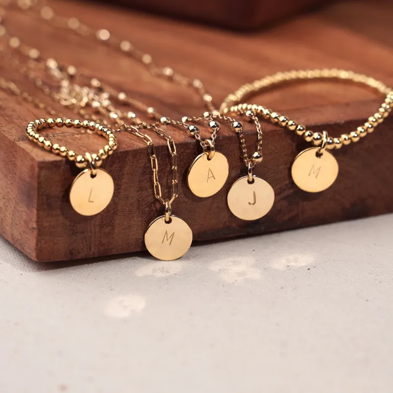 Collier long médaille