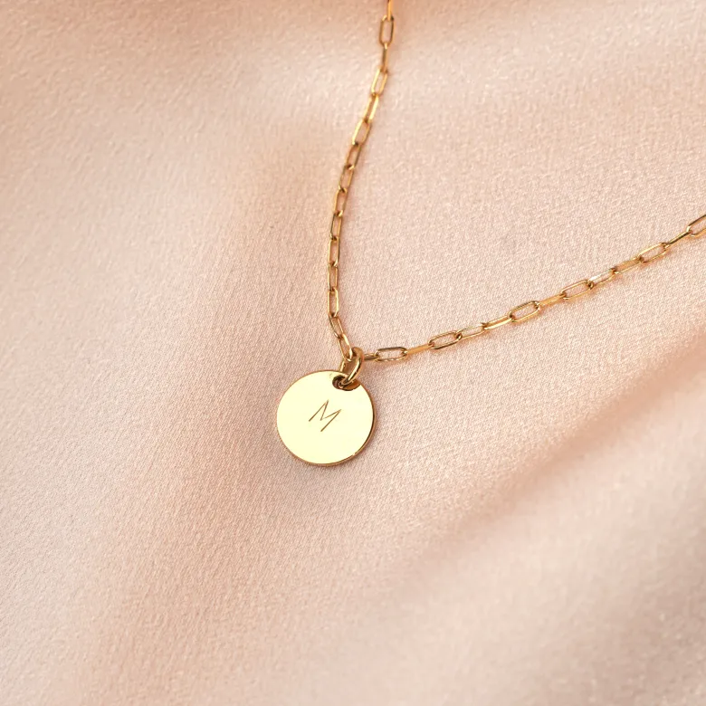 Collier long médaille