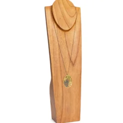 Collier long Orabella pendentif laiton doré fabrication artisanale