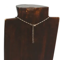Collier Lucky en acier inoxydable doré trèfle et verre