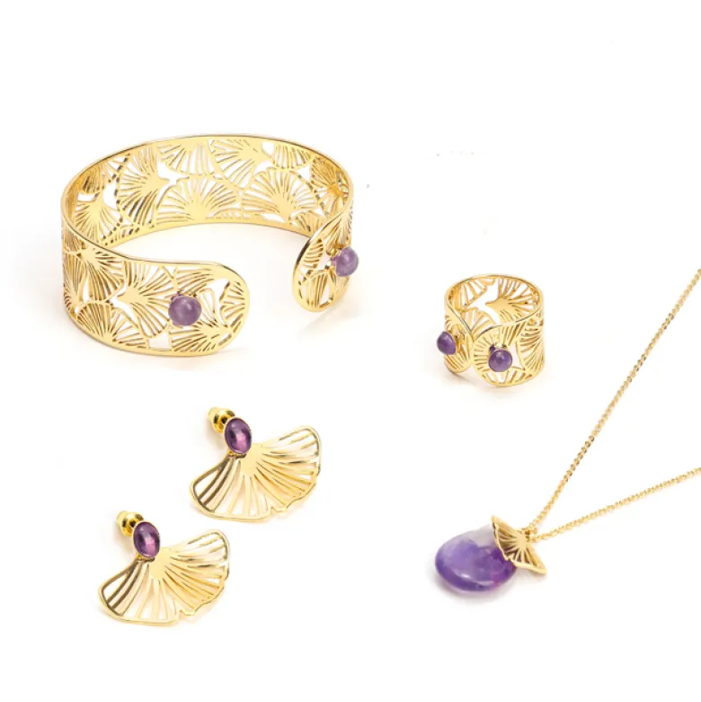 Collier Mina améthyste