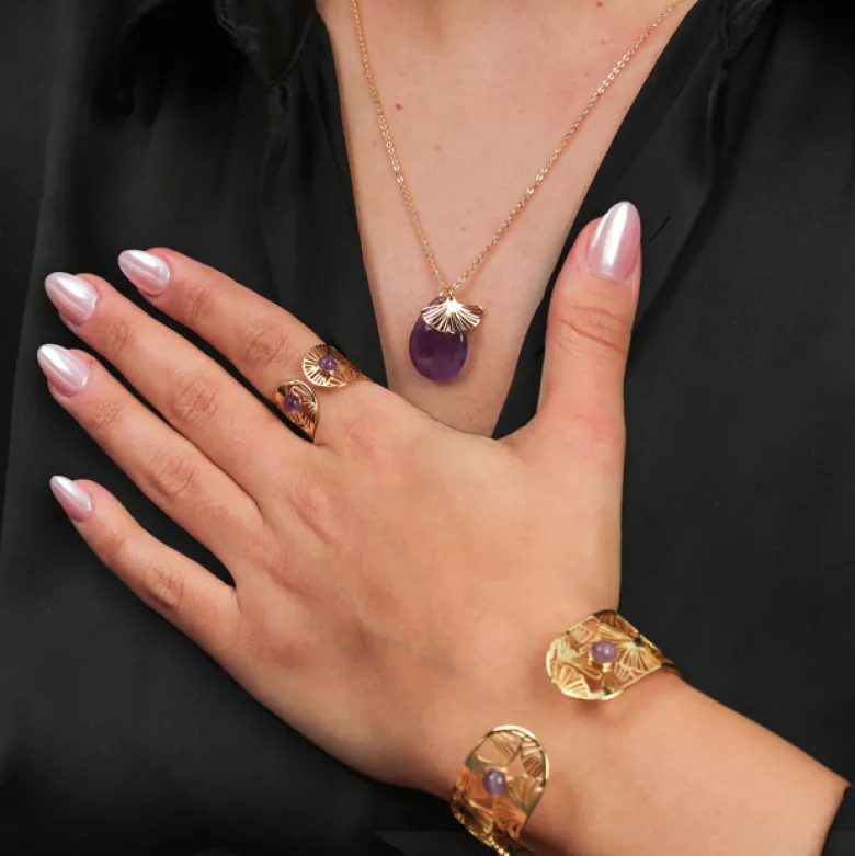 Collier Mina améthyste