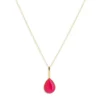 Collier Octobre Agate Fuchsia