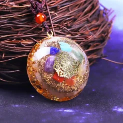 Collier orgone yoga méditation 7 chakras