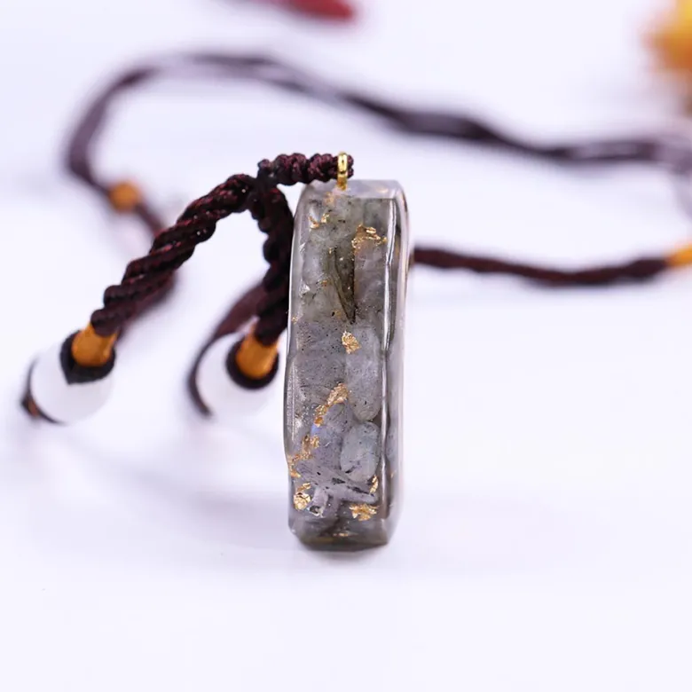 Collier orgonite yoga fleur de vie