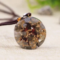 Collier orgonite yoga fleur de vie