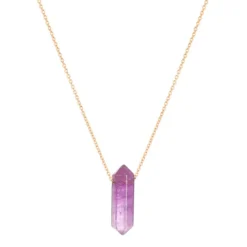 Collier pendentif en améthyste