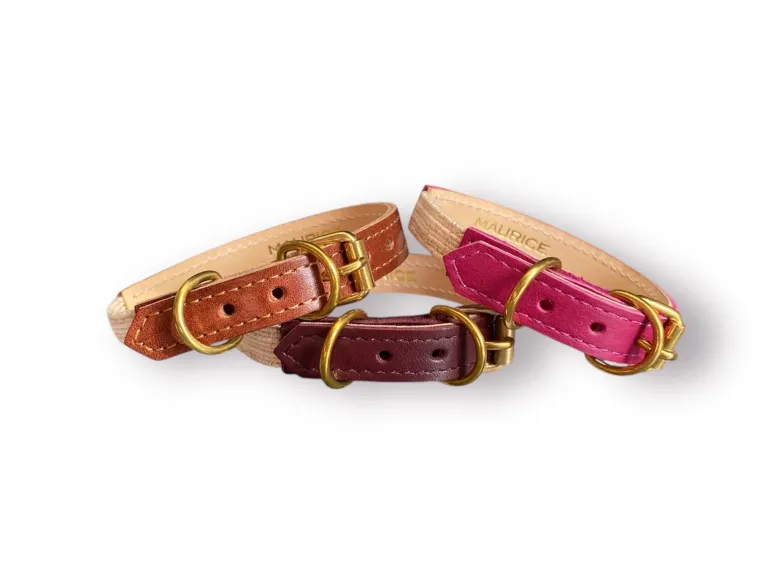 Collier pour chat acinonyx jubatus by maurice en cuir- taille 1 - rose