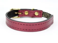 Collier pour chat panthera pardus by maurice en cuir - taille 3 - rouge