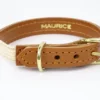 Collier pour chat panthera tigris by maurice en cuir - taille 3 - marron