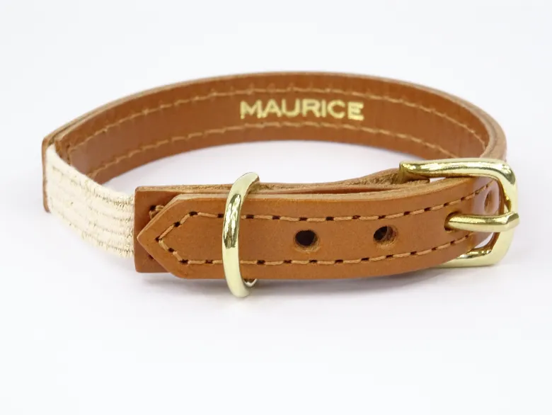 Collier pour chat panthera tigris by maurice en cuir - taille 3 - marron