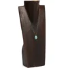 Collier quartzite ex-voto en acier inoxydable