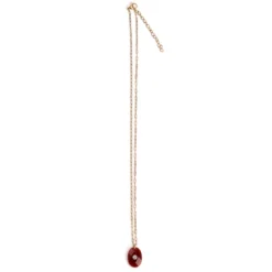 Collier quartzite ex-voto en acier inoxydable