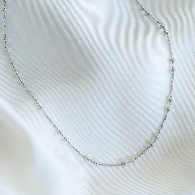 Collier ras de cou malaga argent