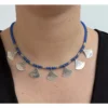 Collier shat shat touareg en argent et perles – bijou traditionnel