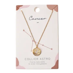 Collier signe astrologique cancer