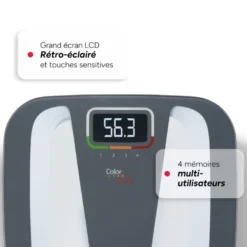 Color coach quattro - pèse personne iconique avec coaching couleur