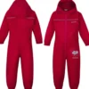 Combinaison imperméable enfant regatta puddle iv rouge