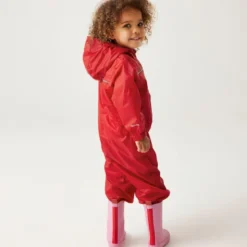 Combinaison imperméable enfant regatta puddle iv rouge